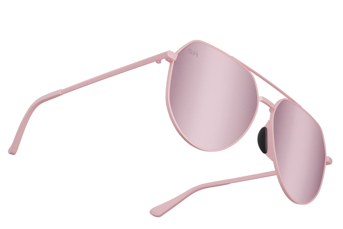 Tangle Free Aviator Hex - Rose Polarized