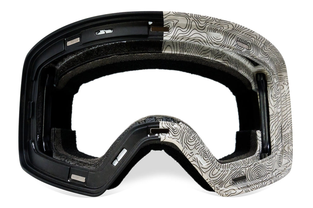 Frontier Snow Goggle - Stealth Terrain Magnetic Frame + Strap (Lens Not Included)