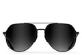 Tangle Free Aviator Hex - Black Fade Polarized