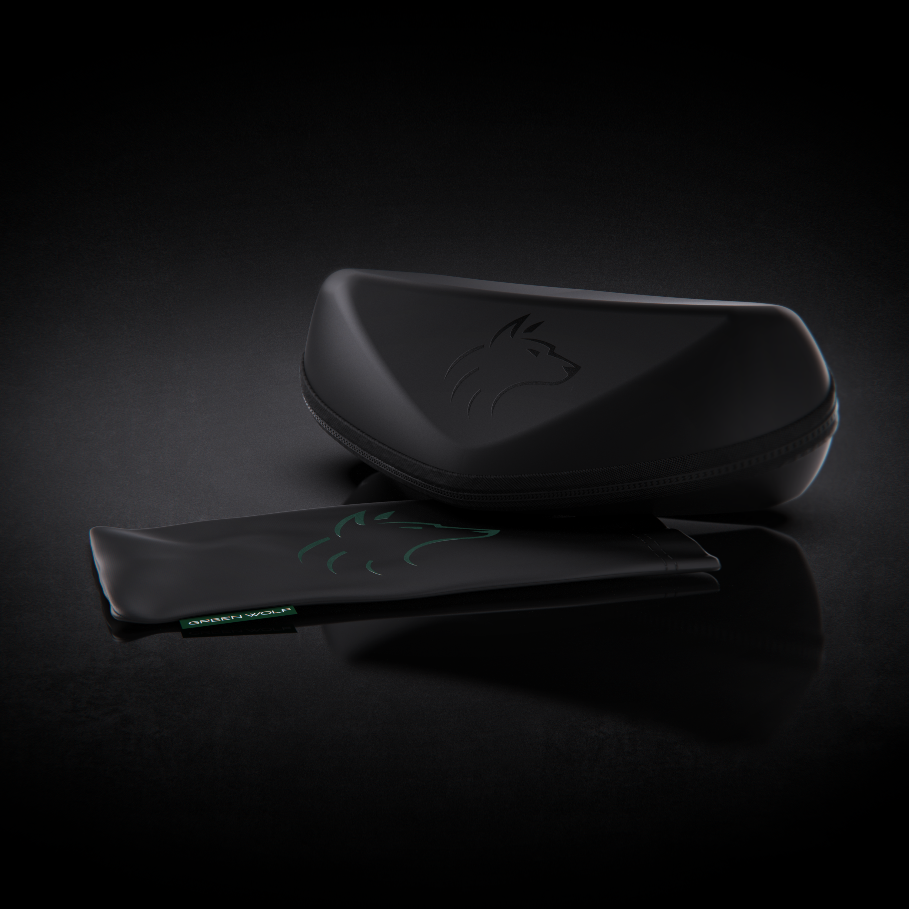 Green Wolf Ace - Black Green