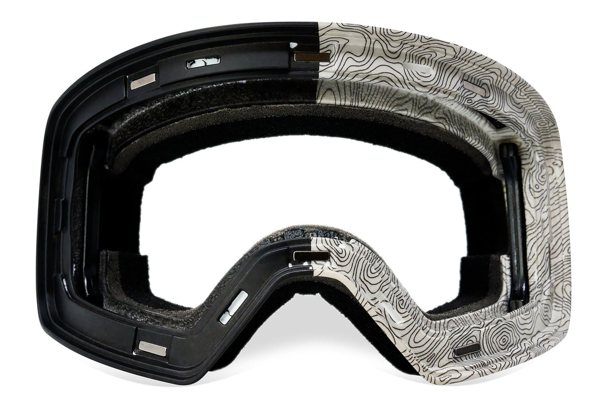 Frontier Snow Goggle - Stealth Terrain Magnetic Frame + Strap (Lens Not Included)
